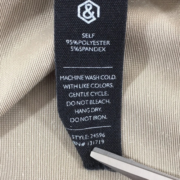 Agnes & Dora Tan Velvet Velour Everyday Tee Womens Large Deep Pearl Short Sleeve - Picture 6 of 8